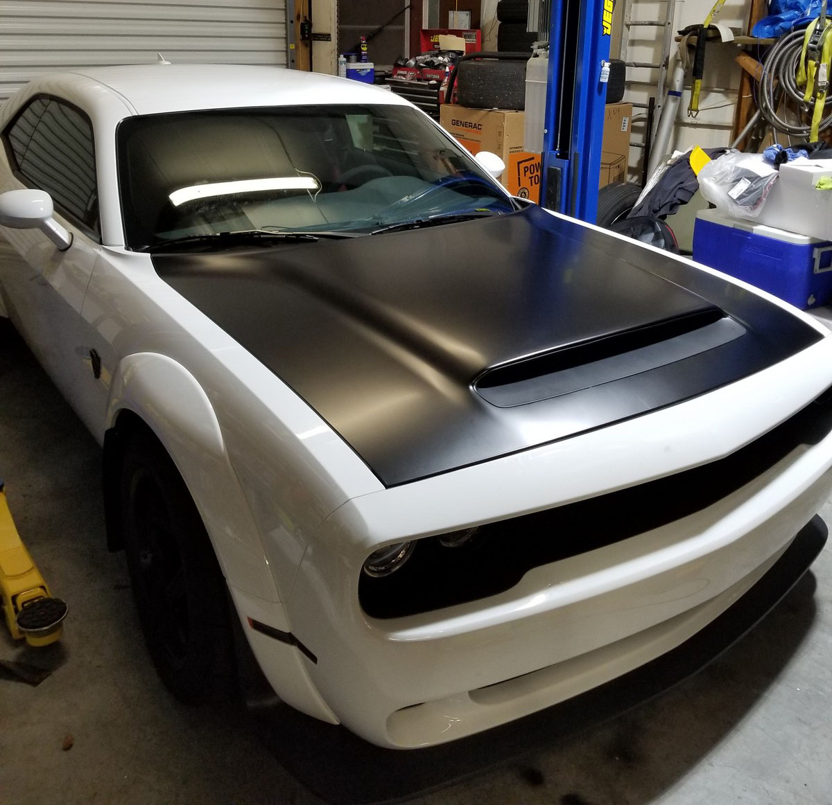 2018 White Dodge Challenger Demon  picture, mods, upgrades